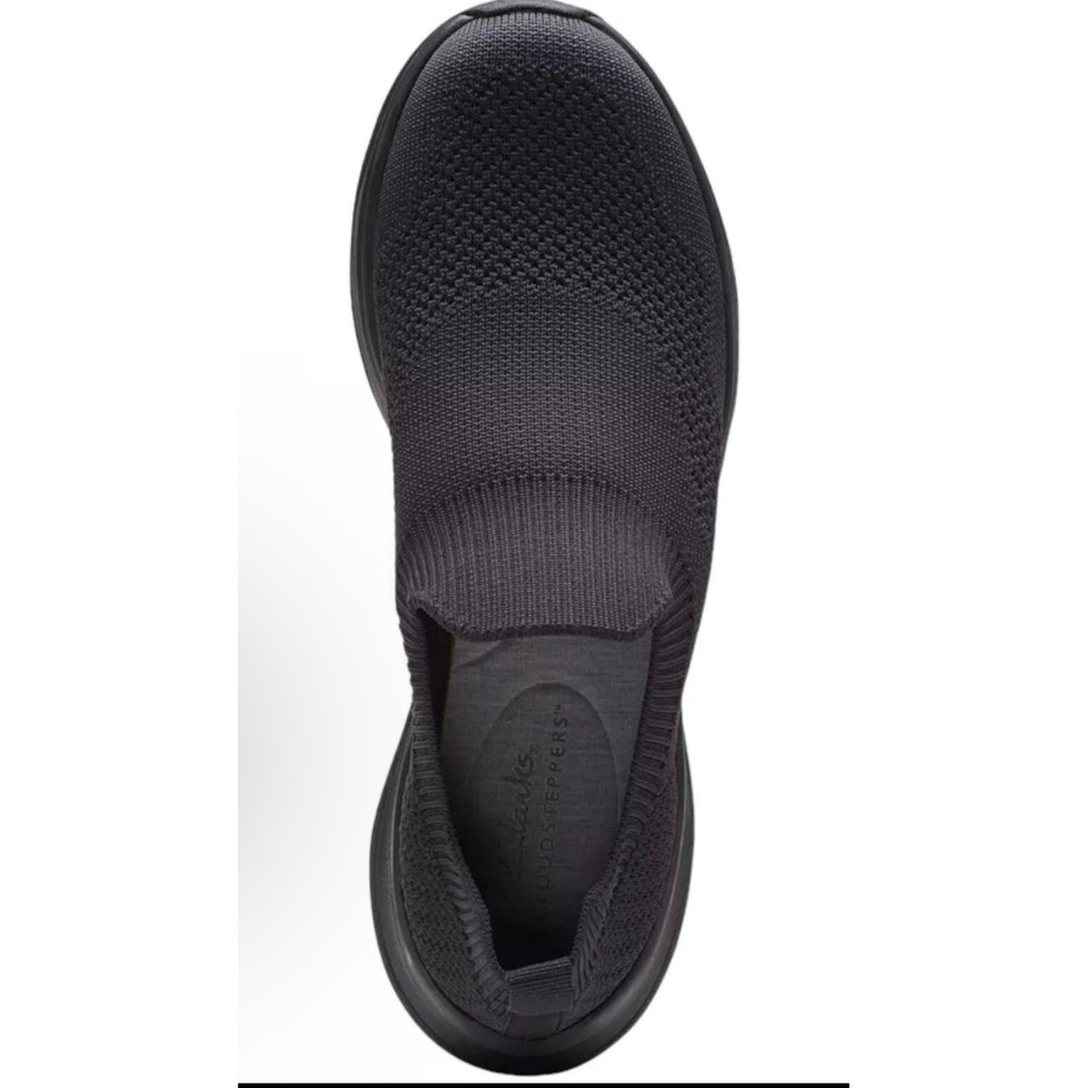 Clarks Cloudsteppers Circuit Path Womens‎ Black Knit Slip On Sneakers US 5 M NEW - Picture 2 of 7